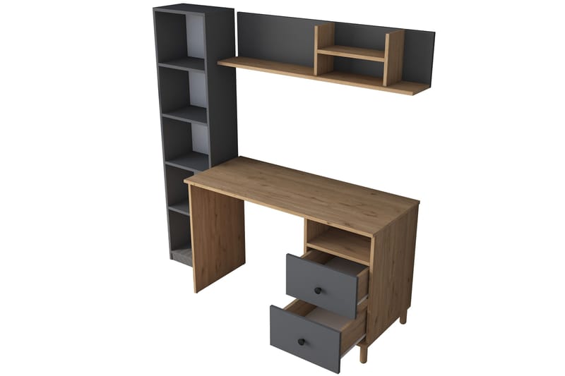 Eireann Skrivbord 50x120 cm - Valnöt/Antracit - Products - Möbler - Bord & matgrupp - Kontorsbord - Datorbord
