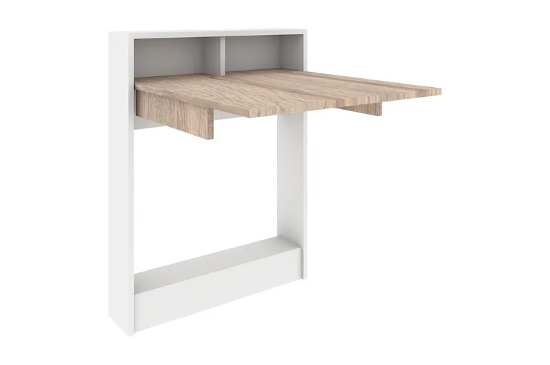 Elegancia Väggskrivbord 70 cm med Förvaring Hylla Utfällbart - Trä - Products - Möbler - Bord & matgrupp - Kontorsbord - Datorbord