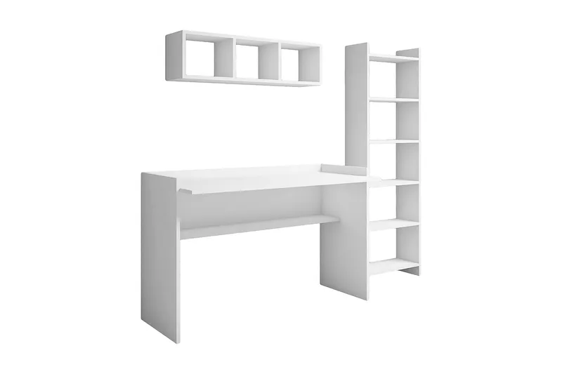 Kazeck Kontorsmöbelset 118 cm - Vit - Products - Möbler - Bord & matgrupp - Kontorsbord - Datorbord
