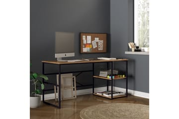 Parythe Skrivbord 160x75x160 cm med förvaring - Grön - Products - Möbler - Bord & matgrupp - Kontorsbord - Datorbord