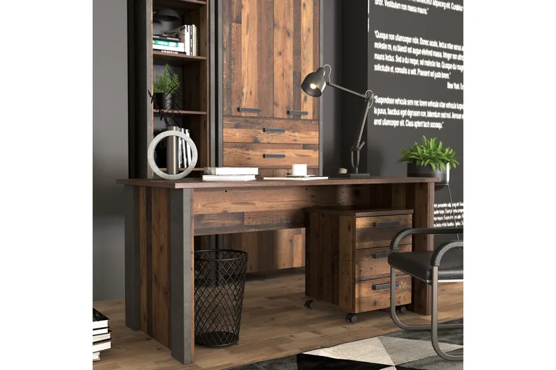 Torelles Skrivbord 153 cm - Brun/Grå - Products - Möbler - Bord & matgrupp - Kontorsbord - Datorbord