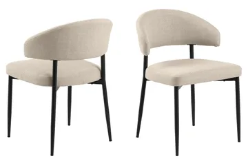 Kopparbo Matbord 200 cm med 6 Sawako Stolar - Svart - Products - Möbler - Bord & matgrupp - Matgrupp