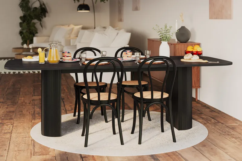 Kopparbo Matbord 240 cm - Svart trä - Products - Möbler - Bord & matgrupp - Matbord & köksbord