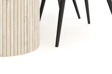 Kopparbo Matgrupp 180 cm Oval med 4 Valeri Sammetsstolar - Travetin - Products - Möbler - Bord & matgrupp - Matgrupp