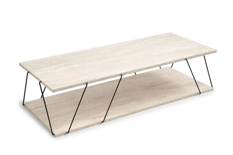 Labranda Soffbord 120 cm - Svart/Marmor - Products - Möbler - Bord & matgrupp - Soffbord