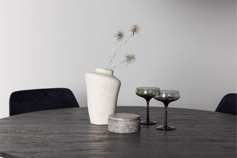 Lanzo Matgrupp 120 cm Rund med 4 Night stolar - Svart - Products - Möbler - Bord & matgrupp - Matgrupp