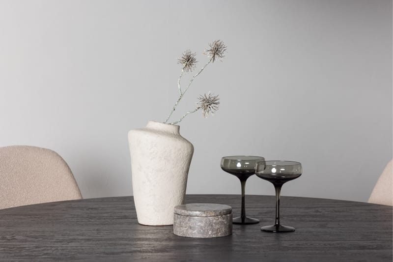 Lanzo Matgrupp 120 cm Rund med 4 Polar stolar - Beige - Products - Möbler - Bord & matgrupp - Matgrupp