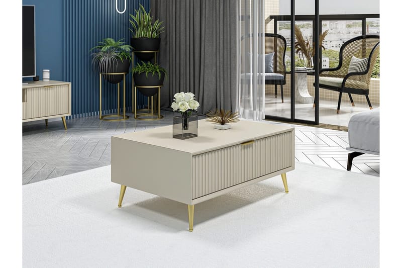 Luxe Soffbord 90 cm - Sandsten - Products - Möbler - Bord & matgrupp - Soffbord