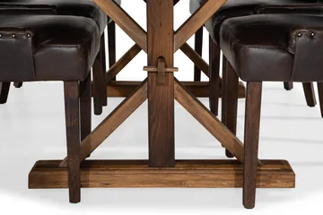 Lyon Förlängningsbar Matgrupp 200 cm med 6 Tuva Fåtölj - Natur/Brun - Products - Möbler - Bord & matgrupp - Matgrupp