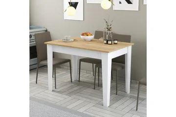 Levents Matbord 110x72 cm Vit/Brun - Hanah Home - Products - Möbler - Bord & matgrupp - Matbord & köksbord