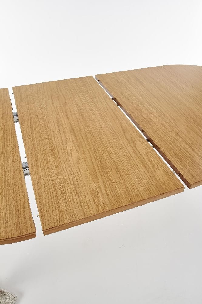 Matbord runt i ek förlängningsbart Ø100-200 cm - Ek - Products - Möbler - Bord & matgrupp - Matbord & köksbord