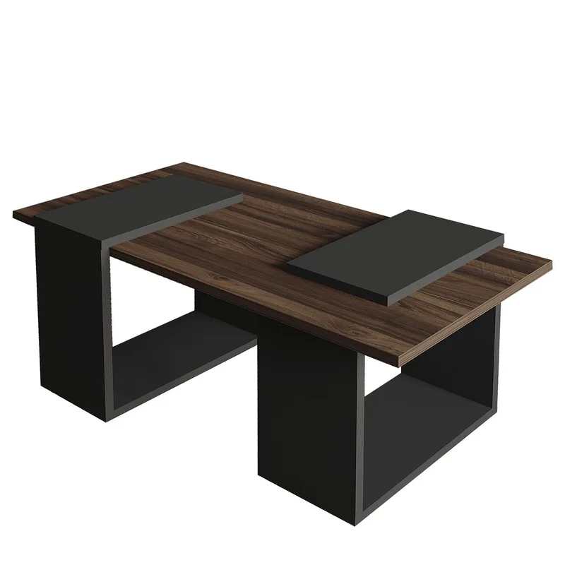 Matris Soffbord 90x37x46,6 cm, Valnöt och antracit