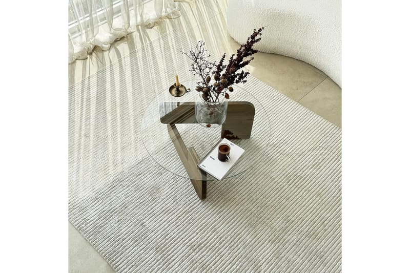 Mijara Soffbord 75 cm - Valnöt/Transparent - Products - Möbler - Bord & matgrupp - Soffbord