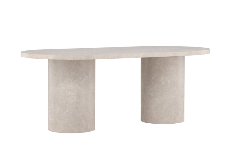 Narvik Dining Table 100x200 cm - Beige Marblelook  / - Beige - Products - Möbler - Bord & matgrupp - Matbord & köksbord