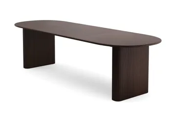 Noira Förlängningsbart Matbord 220/320x100 cm Fanér, Rökt ek