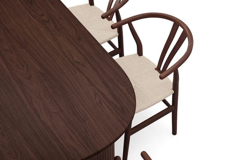 Noira Matgrupp rektangulärt 220 cm Valnöt med 8 Dastoori Matstolar - Valnöt - Products - Möbler - Bord & matgrupp - Matgrupp