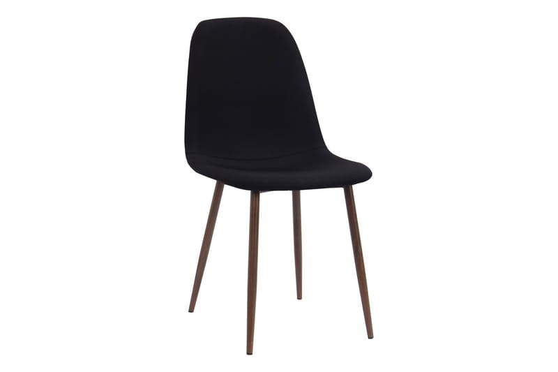 Noira Ovalt Matbord 220 cm Valnöt +  8 st Nibe stol svart med valnöt ben - Brun/Svart - Products - Möbler - Bord & matgrupp - Matgrupp