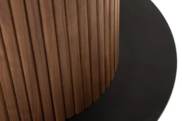 Noira Runt Litet Matbord Valnöt 120 cm - Brun / Ribbad - Products - Möbler - Bord & matgrupp - Matbord & köksbord