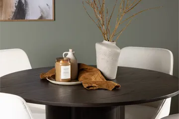 Olivia Matgrupp 110 cm Rund med 4 Rosie stolar - Beige - Products - Möbler - Bord & matgrupp - Matgrupp