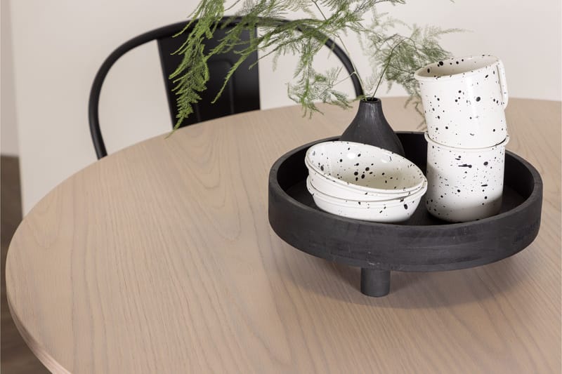 Olivia Matgrupp 110 cm Rund med 4 Tempe Stolar - Svart - Products - Möbler - Bord & matgrupp - Matgrupp