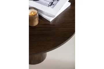 Olivia Soffbord 80 cm Runt - Brun - Products - Möbler - Bord & matgrupp - Matbord & köksbord