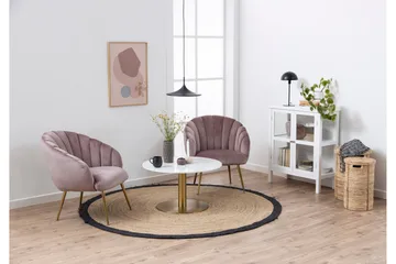 Palisades Soffbord 80 cm Rund - Vit - Products - Möbler - Bord & matgrupp - Soffbord