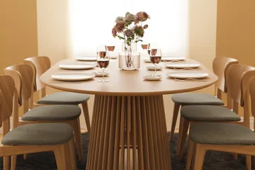 Peyra Matbord 200 cm Ovalt Ek - Natur - Products - Möbler - Bord & matgrupp - Matbord & köksbord