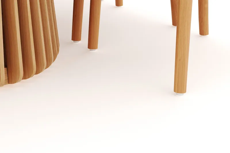 Peyra Matgrupp 200 cm Ovalt Ek med 6 Dastoori Matstolar - Natur - Products - Möbler - Bord & matgrupp - Matgrupp