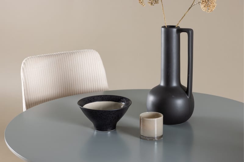 Plaza Matgrupp 100 cm Rund med 4 Leone stolar - Grå/Beige - Products - Möbler - Bord & matgrupp - Matgrupp