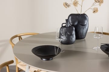 Plaza Matgrupp 120 cm Rund med 4 Alfons stolar - Beige/Beige - Products - Möbler - Bord & matgrupp - Matgrupp