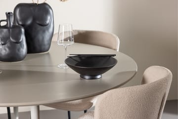 Plaza Matgrupp 120 cm Rund med 4 Modesto stolar - Beige/Beige - Products - Möbler - Bord & matgrupp - Matgrupp
