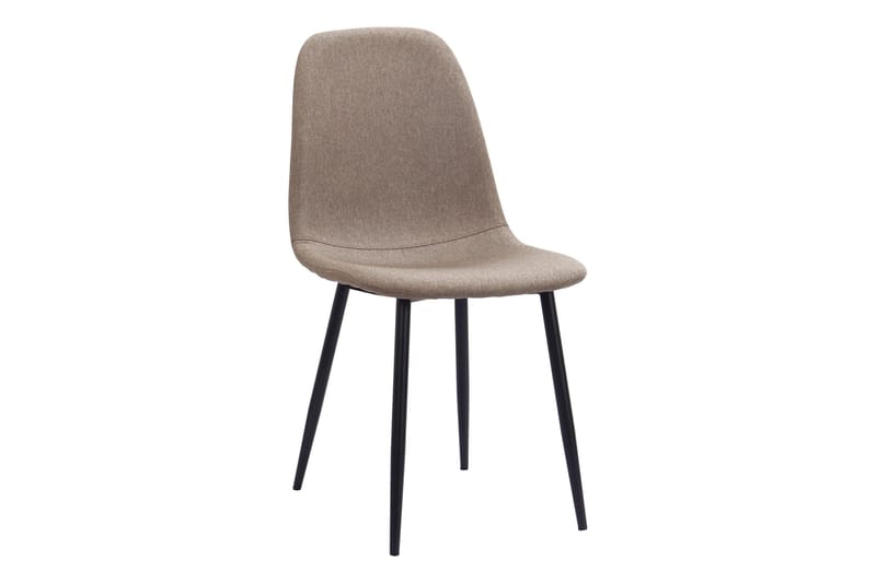 Ratliff Matbord 180 cm Förlängningsbart med illäggsskiva +  6 st Nibe stol brun med svarta ben - Vit/Brun - Products - Möbler - Bord & matgrupp - Matgrupp