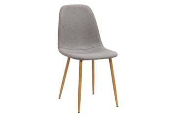Ratliff Matbord 180 cm Förlängningsbart med illäggsskiva +  6 st Nibe stol grå med ek ben - Vit/Grå - Products - Möbler - Bord & matgrupp - Matgrupp