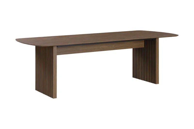 Richeto Matbord 180 cm med 6 Lucy Matstolar - Rökt ek / Greige Bouclé - Products - Möbler - Bord & matgrupp - Matgrupp