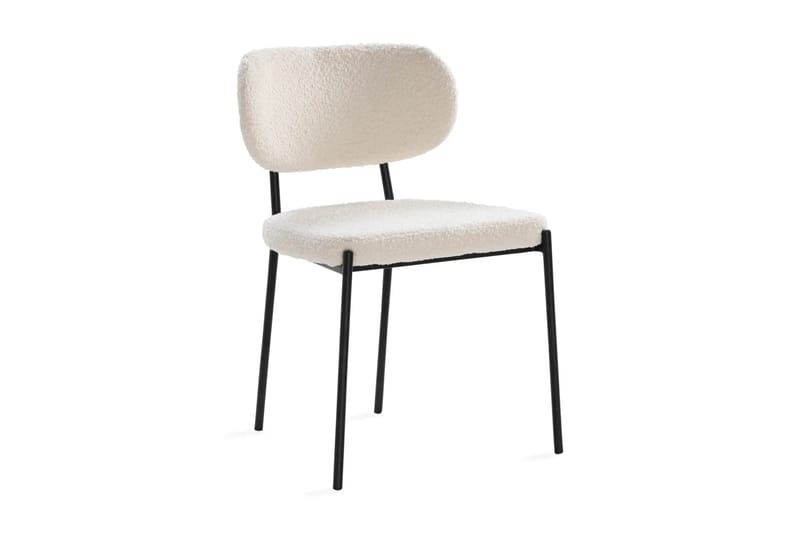 Richeto Matbord 180 cm med 6 st Gemmiano Stolar i Teddy - Brun, Vit - Products - Möbler - Bord & matgrupp - Matgrupp