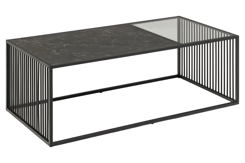 Saklani Soffbord 120x60 cm, Svart