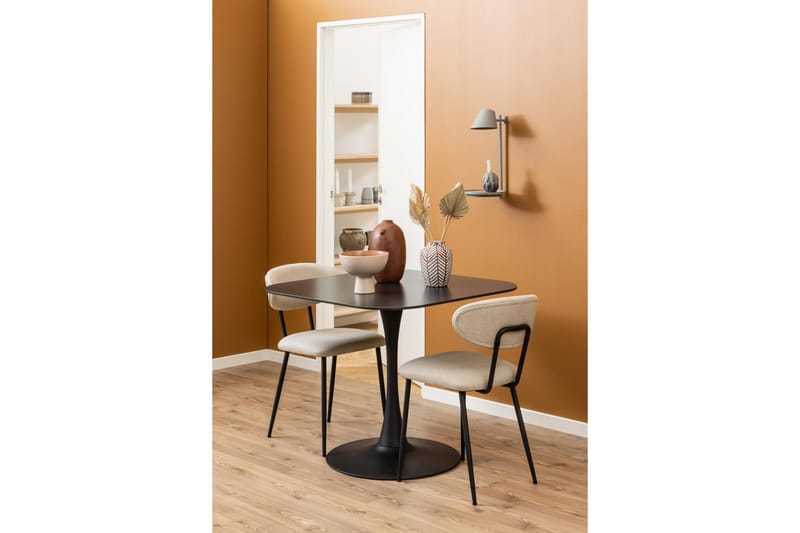 Salm Matbord 90 cm Kvadratisk - Svart - Products - Möbler - Bord & matgrupp - Matbord & köksbord