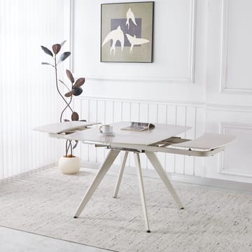 Saturnus matbord förlängningsbart 120 till 180 cm - Beige Travertin - Beige Travertin - Products - Möbler - Bord & matgrupp - Matbord & köksbord