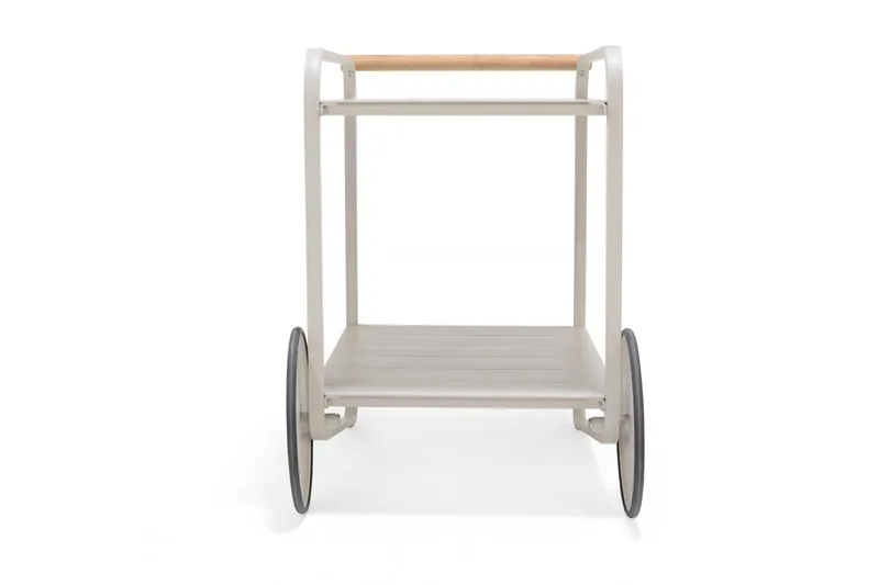 Portals Rullbord 92 cm - Vit/trä - Products - Möbler - Bord & matgrupp - Serveringsvagn & serveringsbord - Rullvagn, rullbord & serveringsbord