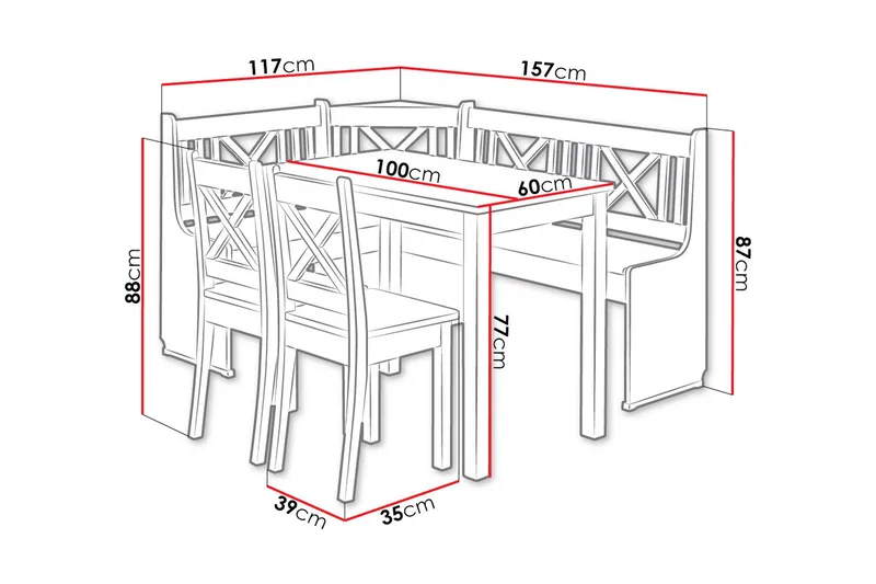 Sialana Matgrupp - Alträ - Products - Möbler - Bord & matgrupp - Matgrupp