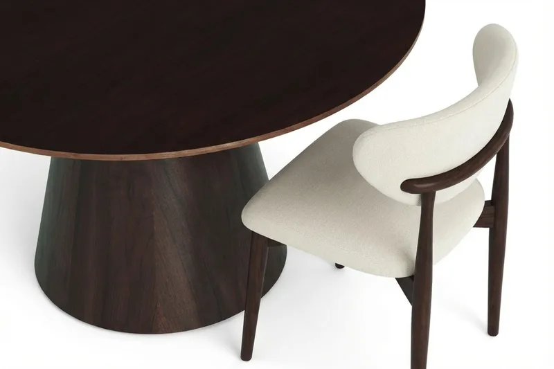 Siena Matgrupp runt 130 cm Rökt Ek med 6 Molly Matstolar - Rökt ek - Products - Möbler - Bord & matgrupp - Matgrupp