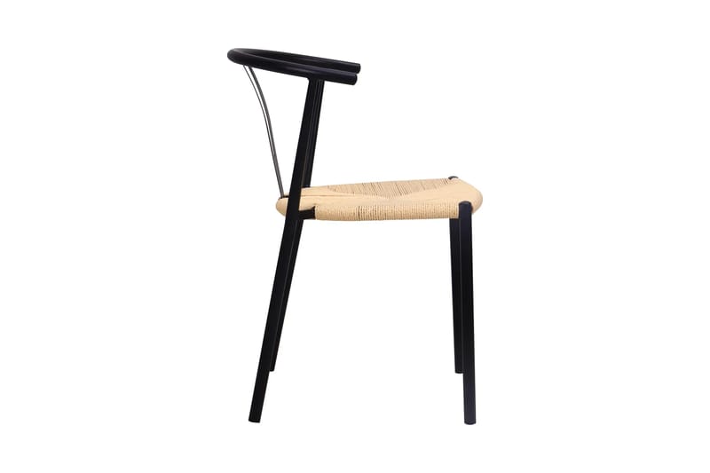 Siena Matgrupp runt 130 cm Svart med 6 Elysia Matstolar - Svart - Products - Möbler - Bord & matgrupp - Matgrupp