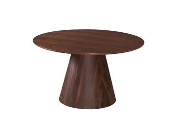 Siena Matgrupp runt 130 cm Valnöt med 6 Elsie Matstolar - Valnöt/Ljusgrå - Products - Möbler - Bord & matgrupp - Matgrupp