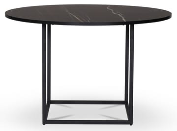 Sintorp matgrupp, runt matbord Ø115 cm inkl 4 st Castor pinnstolar - Svart marmor (Laminat) - Svart marmorlaminat - Products - Möbler - Bord & matgrupp - Matgrupp