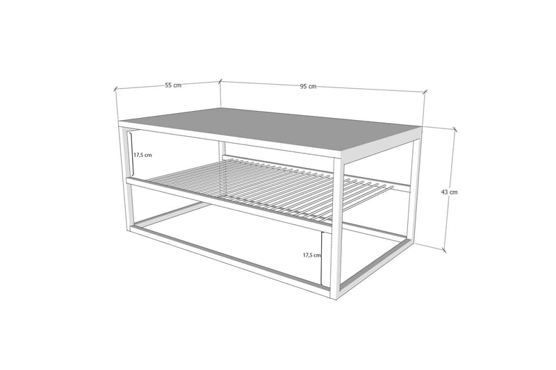 Soffbord Emlak Soffbord 95 cm Svart,Trä/Natur - Products - Möbler - Bord & matgrupp - Soffbord