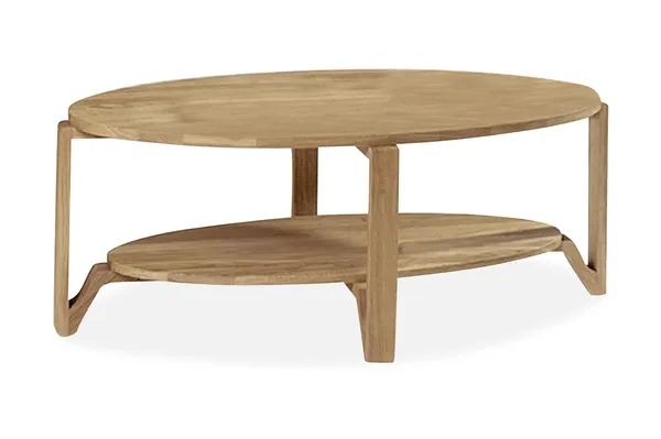 Eslöv Soffbord 120 cm Ovalt, Ek
