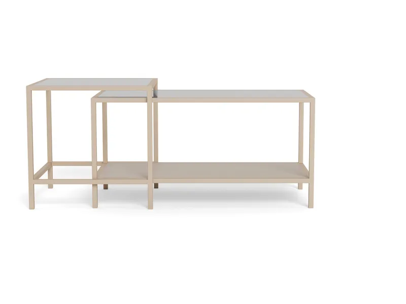 Hasslevik Soffbord 90 cm - Klar/Grå - Products - Möbler - Bord & matgrupp - Soffbord - Soffbord med förvaring