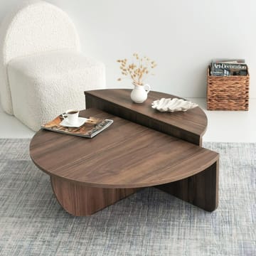 Soffbord i Valnöt 90 x 90 cm - Podium - Valnöt imitation - Products - Möbler - Bord & matgrupp - Soffbord