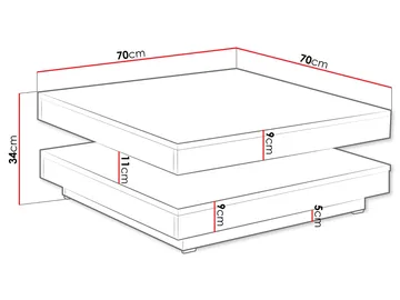 Nenani Soffbord 70 cm - Products - Möbler - Bord & matgrupp - Soffbord - Soffbord med förvaring