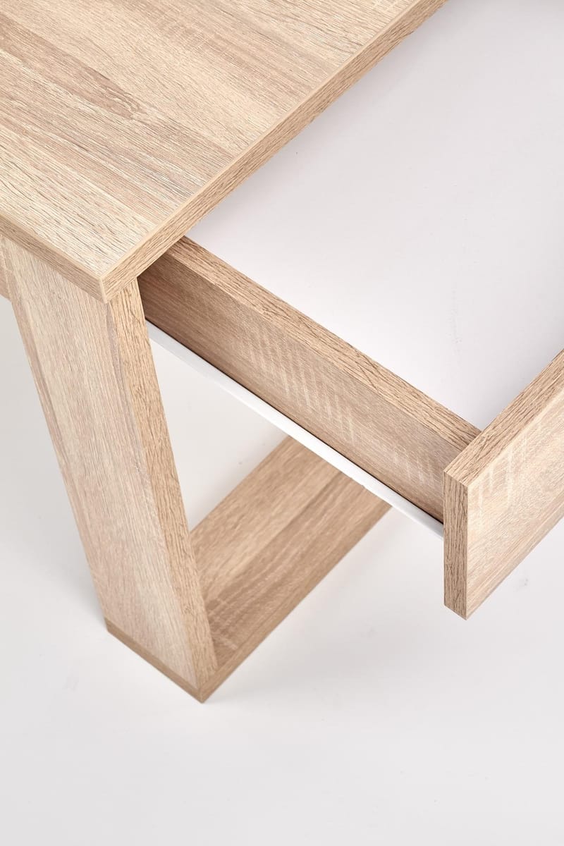 Soffbord med lådor 110x 60 cm ljus ek - Sonoma ek - Products - Möbler - Bord & matgrupp - Soffbord - Soffbord med förvaring